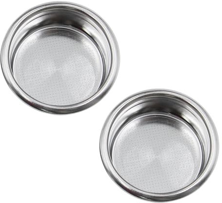 58mm Portafilter Basket Coffee Filter Fits 58mm Espresso machines,22g Espresso Maker Filter Basket Cup Single Layer for BaristaPro Breville Gaggia and Most 58mm kits(2PCS）