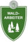 Indigos UG - Schild Waldarbeiter - grün - 9x12 cm - Saugnapfschild - Aluverbund - Emblem - Innenbefestigung für Ihr Auto - UV-Beständig - Einsatzschild - Hinweisschild - Warnschild