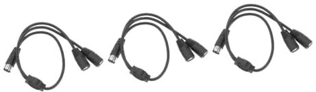 Toyvian 3stücke Din Pin Adapter Kabel Midi Male Zu Dual Female Verbindungskabel Für Synthesizer Und Tastaturen Flexibel Und Langlebig Für Musikproduktion Und Audiogeräte