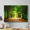 Green Forest Tree Canvas Wall Art Picture Print Best Gift for Home Office Room Decoration, Nature Forest Canvas Print (91cm X 61cm)