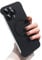 Omio Magnetic Slim Case for iPhone 12 Pro Compatible with MagSafe, Matte PC Ultra-Thin Bumper Frameless Borderless Minimalist Design with Camera Lens Protector for Men Women Girls, Black