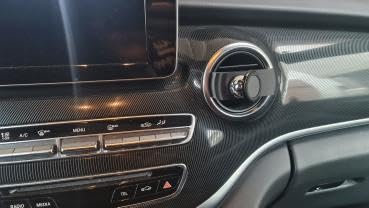 Generisch RS-Mount, fahrzeugspezifischer Handyhalter passend für Mercedes V-Klasse 447 ab Baujahr 2014, Made in Germany (Magnethalterung 360° dreh-/schwenkbar)