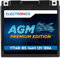 Electronicx AGM Premium YT14B-BS – 12V 14Ah 180A Hochleistungs-Motorradbatterie - wartungsfrei und versiegelt, auslaufsicher, vibrationsfest und langlebig – Ideal für Roller, Quad, ATV und Motorrad