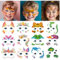 Leesgel Gesichtstattoos für Baby Mädchen Schminke, 24 Blätter Kinder Gesichtstattoo Karneval, Geburtstagsgeschenk Zubehör, Kinderspielzeug und Gadgets