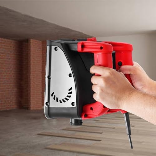 Kindevieft Electric Wall Paint Scraper Machine Handheld Wall Concrete Shovel with Steel Blades, 1-4MM Depth 6 Width Wall Planer for Paint Putty Removal, Wall Repair Tools with Case