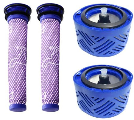 4 pz/set Aspirapolvere Filtro HEPA Pre e Post Filtri per Dyson V6 DC59