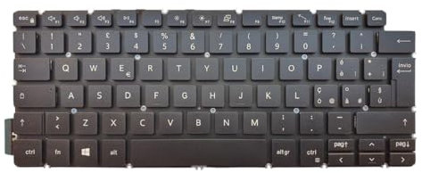 UP PARTS Ricambio Tastiera per Dell Inspiron 5300 Inspiron 2-in-1 5400, Latitude 3301, 3410, Vostro 3400 - Con retroilluminazione - Layout italiano - Azienda italiana
