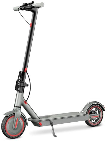 EGGKING Monopattino Elettrico con Freccia Direzionale, 350W Motore, 8.5 Gomme Antiforatura, 37 km Autonomia, Doppi Freni, Controllo App