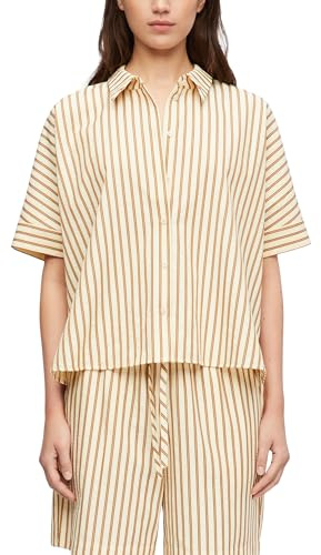 Comma Strukturierte Streifenbluse im Oversize Fit