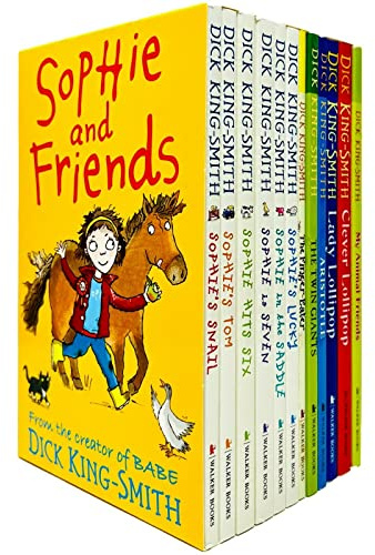 Sophie and Friends Series Books 1 - 12 Collection Box Set by Dick King-Smith (Sophie's Lucky, Sophie in the Saddle, Lady Lollipop, Twin Giants, Finger-Eater, Animal Friends & MORE!)