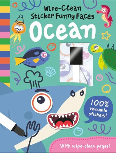Wipe-clean Sticker Funny Faces Ocean