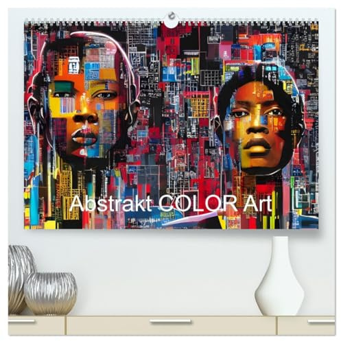Abstrakt color Art (hochwertiger Premium Wandkalender 2026 DIN A2 quer), Kunstdruck in Hochglanz: Ausdrucksstarke Farben und surreale Digitale Kunst Motive (CALVENDO Kunst)