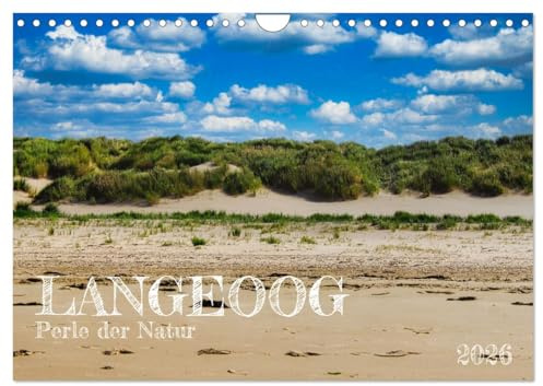Langeoog - Perle der Natur (Wandkalender 2026 DIN A4 quer), CALVENDO Monatskalender