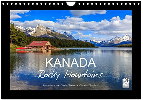 KANADA - Rocky Mountains (Wandkalender 2026 DIN A4 quer), CALVENDO Monatskalender: Bilderreise durch eine faszinierende Bergwelt (CALVENDO Natur)