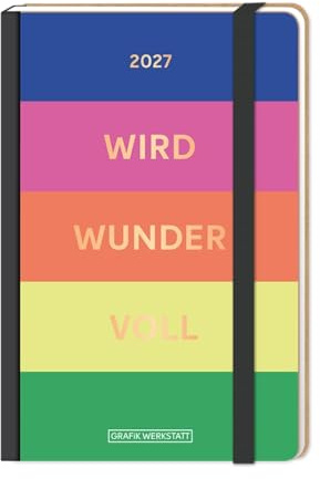 Terminplaner Letterart 2027 wird wundervoll: Terminplaner Hardcover