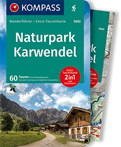 KOMPASS Wanderführer Naturpark Karwendel, 60 Touren: mit Extra-Tourenkarte Maßstab 1:35.000, GPX-Daten zum Download