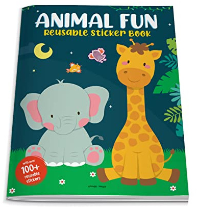 Animal Fun Reusable Sticker Book For Children