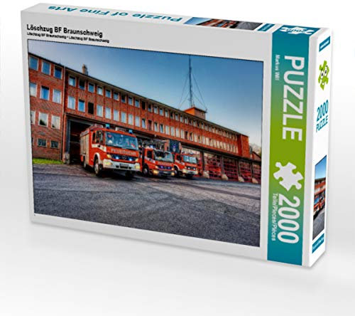 CALVENDO Puzzle Löschzug BF Braunschweig 2000 Teile Puzzle quer | 2000 Teile Lege-Größe 90 x 67 cm Foto-Puzzle für glückliche Stunden