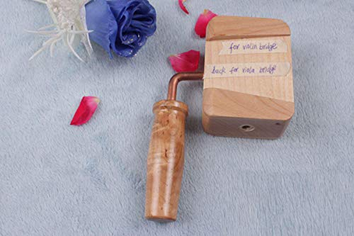yinfente Violine Geige Brücke Halt Klemme Violine Tools Steg Messer Cutter Saite Slot Dateien Gitarrenbau Tools Geige Gitarre Werkzeug (Klemme & Messer und Dateien) bridge clamp