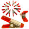2 8 Pieces Metal Spring Clamp Set 2inch / 50mm zinc Plated Vinyl Coated Grips UK by poundfox