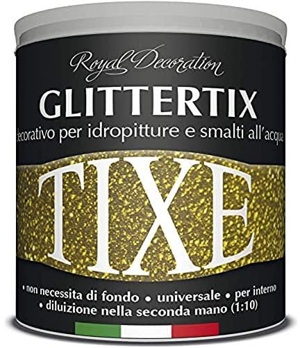 TIXE Glittertix Additivo Glitter per Pittura – Effetto Luminoso e Brillante per Superfici Decorate, RAME 250 ML