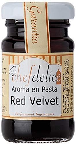 Chefdelice Chefdelice Aroma En Pasta Emulsión Concentrado Para Glaseados, Helados, Horneados Y Cremas Sabor Red Velvet,50G Chefdelice 50 g