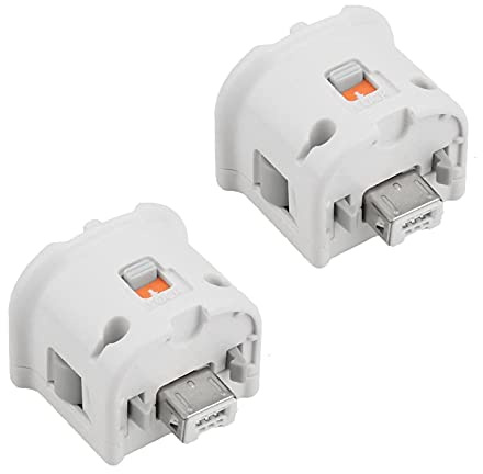 LMYDIDO Lot de 2 adaptateurs Motion Plus pour Wii N-intendo Wii, télécommande Externe, Adaptateur de poignée, capteur, Accelerator Motionplus pour Wii U (2 pièces).