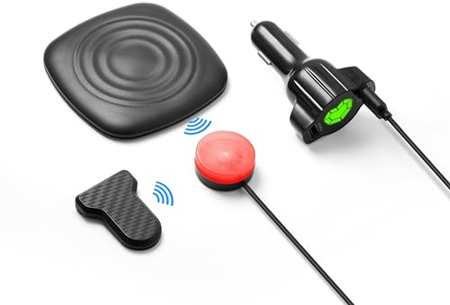 Technaxx Auto Baby-Alarm TX-162 – Sicherheitssystem für Kindersitze mit USB-Ladeanschluss, Alarmlicht, Warnton 90 dB, Anti-Vergessen Funktion, kompatibel mit allen Autos und Babyschalen