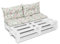 Amilian Palettenkissen Set 1x 120x40 cm+ 2X 40x60 cm- Auflagen, Kissen & Polster, Ideal für Indoor und Outdoor Nutzung- Bodenkissen, Robustes Palettenkissen Outdoor - Klematis