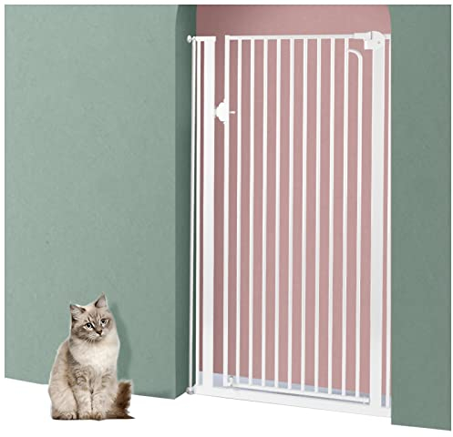 PBZLL Extra breites Haustiergitter für Hunde Katzen, Breite verstellbar 74-164 cm, 100 cm extra hohes Hundeschutzgeländer für den Innenbereich, passend für Treppen und Türöffnungen