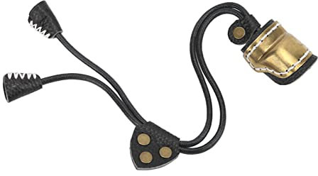 minifinker Bogenfingerschutz, Äußerer Daumenring Aus Messing, Ergonomisch Geformter Innerer Daumenschutz Aus Leder, Komfortabel Für Das Bogenschießen