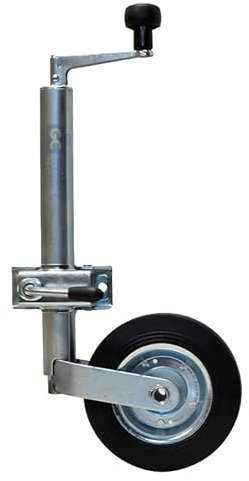 Jockey Wheel & Clamp | Telescopic 34mm Tube | 150mm Wheel with Steel Rim | Max Nose Weight Load 75KG | Car Trailer Boat Trailer & Jet Skis