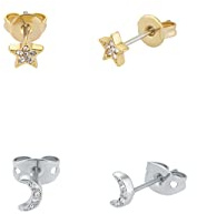 Ted Baker Melanyy Celestial Stud Earring Gift Set (Gold Tone & Silver Tone/ Clear Crystal)