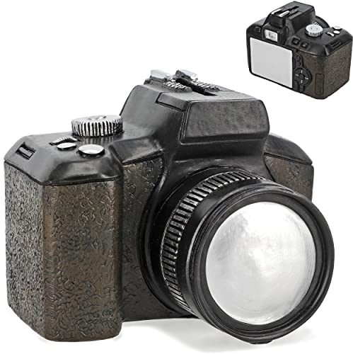 alles-meine.de GmbH Spardose Verschiedene Modelle wählbar mit Verschluss - aus Kunstharz/Polyresin Kamera/Fotoapparat/Spiegelreflexkamera - 13 cm - stabile Sparbüchse..