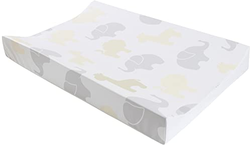 Babycurls Cambiador de pañales de PVC antideslizante con lados curvados y bordes elevados para bebés desde el nacimiento hasta el agua, 69 x 45 x 8 cm (Jungle Fun)