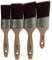 Coral 31748 Aspire 4 Piece Paint Brush Set Professional Firm Straight Oval Profile for Fast Accurate Ultra-Smooth Finish with Trade Emulsion Gloss FSC Wood 1.5, 2, 2 Angled, 2 Angled Stubby