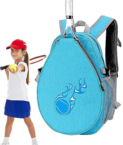 Bitong Tennistasche Für Kinder, Tennisrucksack Kinder, wasserdichte Oxford Stoff Gurkenbeutel, Kinder Tennisschläger Tasche, Tasche Für Tennisschläger Kinder, Tennis-Schultasche Für Männer, Frauen