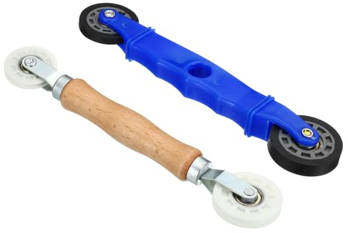 PATIKIL LED Streifen Kanal Roller Werkzeug Flach/U-Rillen Räder mit Plastik/Holz Handgriff Schnelle Montage Werkzeug für 5-8-10mm Breite LED Streifen