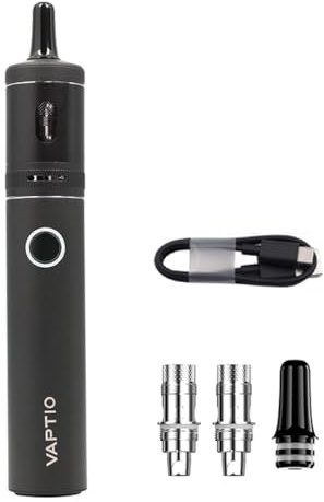 Vaptio Cosmo A2 Kit 2000mAh 25W Box Mod 2,0ML Batterie Elektronische Zigarette Vaporizer Vape Pen Kit Keine E-Flüssigkeit Kein Nikotin (schwarz-grau)