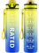 QLUR Gourde, 1L Gourde Sport avec Paille et Graduée, 1 Litre Étanche Bouteille d'Eau avec Brosse, Gourdes Motivation sans BPA pour Fitness, Bureau, l'école, Yoga