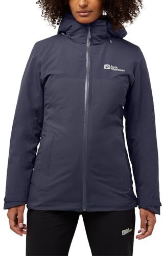 Jack Wolfskin Damen Hunberg 3in1 Jkt W, Graphite, M EU