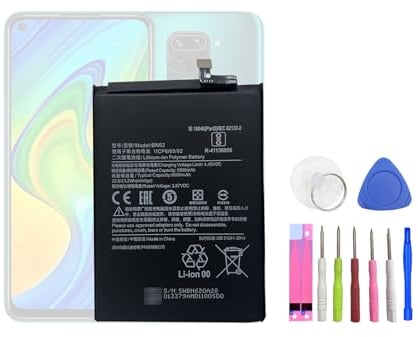HIGHAKKU Replacement Battery BN62 Compatible with Redmi Note 9 (4G) / Poco M3 / Redmi 9T with Tools