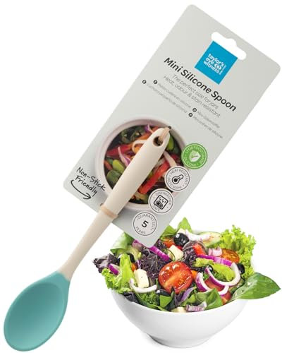 Taylors Eye Witness Mini Silicone Buttermilk & Turquoise Stirring Spoon