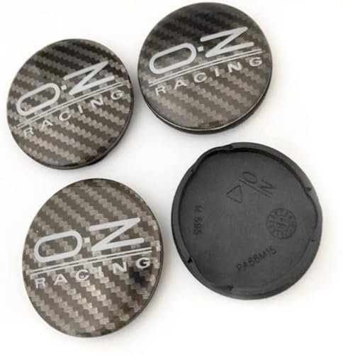 4 Stück Wagen Radnabenkappen für OZ Racing M595 62mm Reifen Felgen Felgendeckel Radkappen Car Hub Centre Caps Wheel Stickers