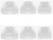 6 almohadillas de silicona para auriculares WI-C400 WI-C300 C300 C400 S/M/L (blanco transparente)