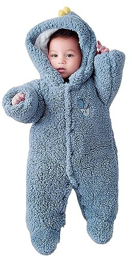 GZSRTT Baby Shark Costume,Stitch Overall Winterstrampler Baby Kleidung Baby Strampler Baby Erstausstattung Neugeborene Fleeceweste Fleece Pyjama Kinder Babykleidung Junge,Flanell Schlafanzug Kinder Ba