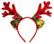 LXJLXD Dekorativer Haarreif für Weihnachten, Silvester, Party, Weihnachten, Rentier, Stirnband, Festival-Zubehör, Familientreffen, Kopfbedeckung (Glocke, Elch, Geweih, Gold)