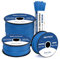 Brotree 550 Paracord 4mm 15m Cuerda Paracaidas 100% Poliéster Tipo III 7 Hebras para Al Aire Libre, Exterior, Supervivencia - Azul Oscuro