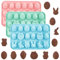 Bipl 3 Stück Ostern Silikon Schokoladenformen, Ostereier Hase Silikonform, Korbformen, Ostereier Backform, Ostern Backform Kuchenform, für Machen Schokolade, Kuchen, Kekse, Seife