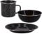 3 Piece Enamel Camping Dinnerware Set – Includes Plate, Bowl and Mug – Lightweight & Durable for Hiking, Picnics, Travel & Outdoor Dining